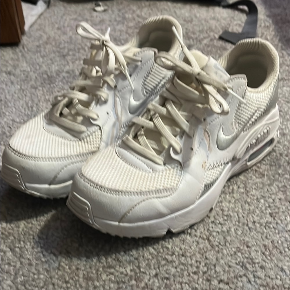 Nike Cream and White Air Max Sneakers